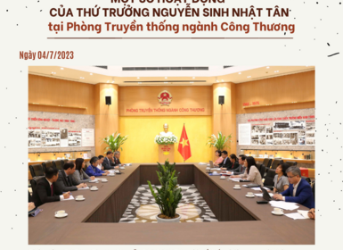 Một số hoạt động của Thứ trưởng Nguyễn Sinh Nhật Tân tại Phòng Truyền thống Ngành Công Thương