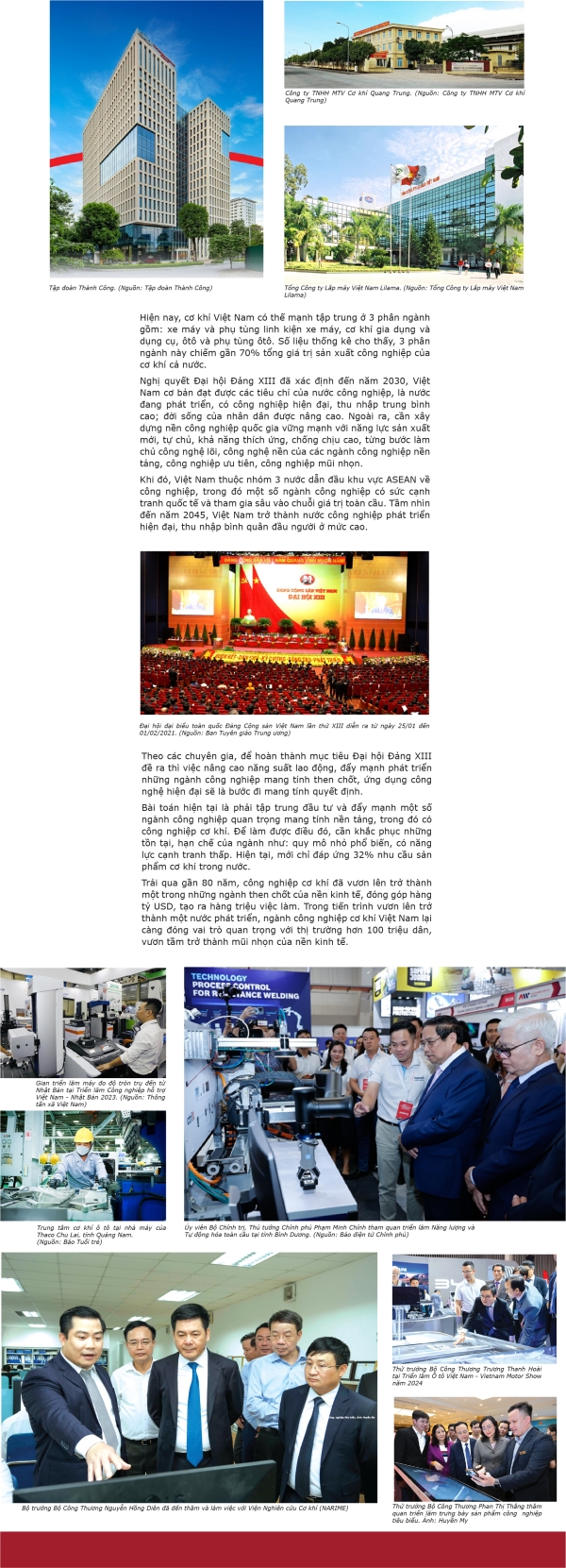 Sơ lược lịch sử hình thành và phát triển ngành cơ khí Việt Nam