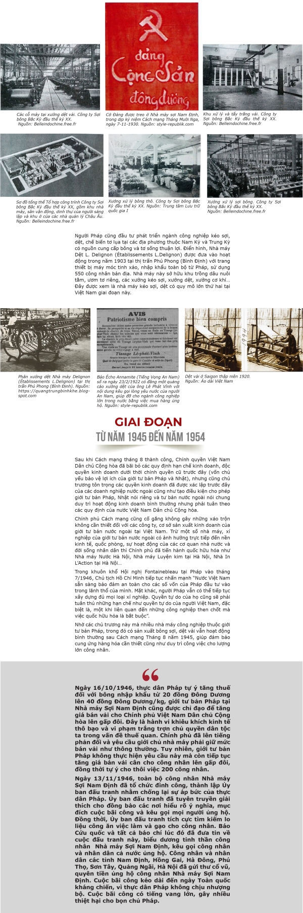 Sơ lược lịch sử hình thành và phát triển ngành dệt may Việt Nam