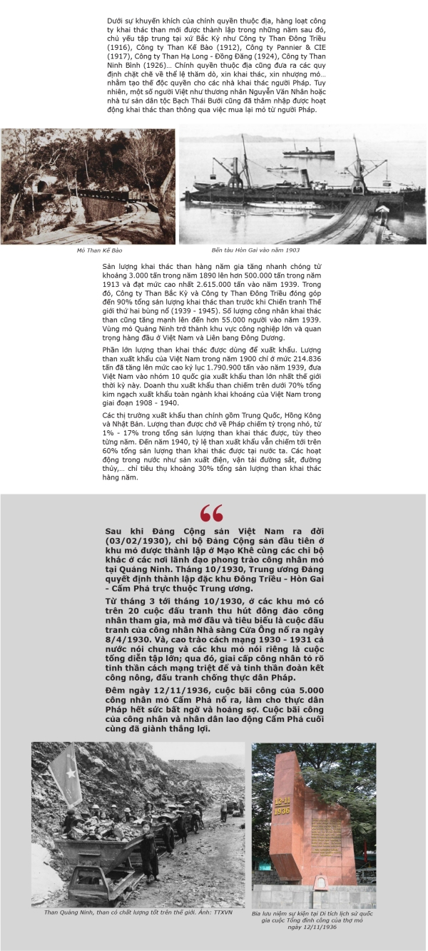 Sơ lược lịch sử hình thành và phát triển ngành than Việt Nam