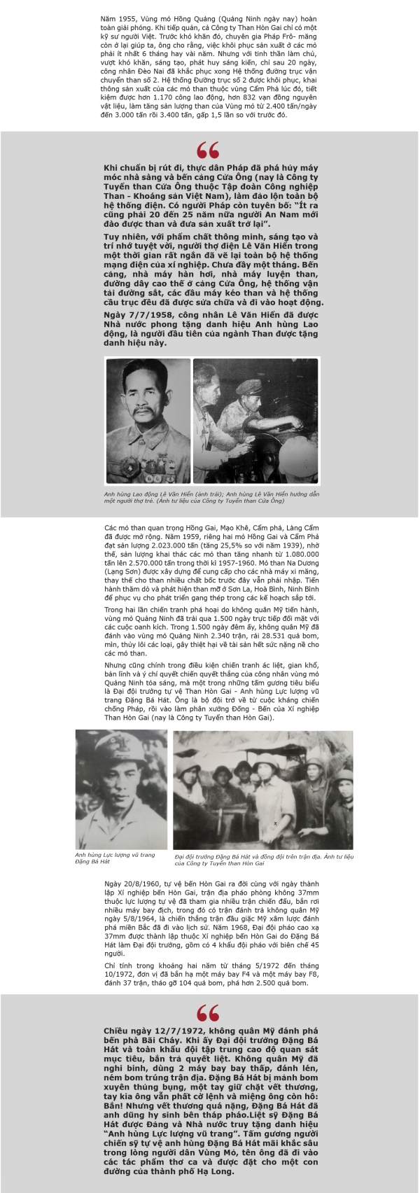 Sơ lược lịch sử hình thành và phát triển ngành than Việt Nam